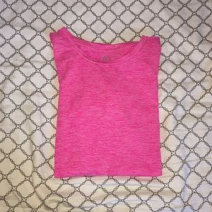 Hot pink workout top